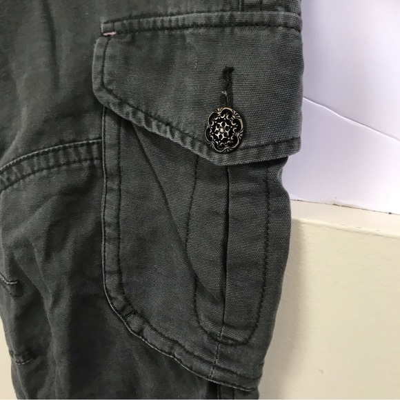 Aritzia Talula Cargo Military Cotton Pants Pockets Straight Leg Jogger Zipper 6 - Picture 4 of 16